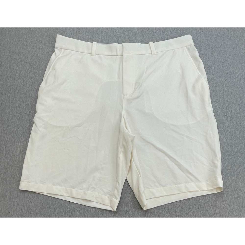 Nike Shorts Mens 38 White Performance Stretch Dri Fit Chino Golf 10" Inseam NWT